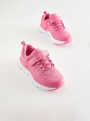 Pink Elastic Lace-Up Sports Trainers - Image 1 of 6