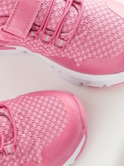 Pink Elastic Lace-Up Sports Trainers - Image 4 of 6