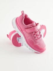 Pink Elastic Lace-Up Sports Trainers - Image 5 of 6