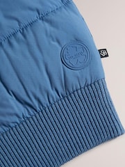Ted Baker Spores Mid Blue Long Sleeve Regular Wadded Zip Through Jacket - Image 5 of 5