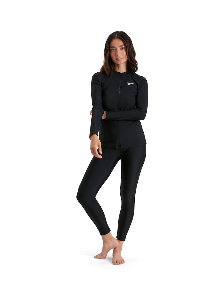 Женский топ на молнии Speedo Лонгслив - Изображение 1 из 7