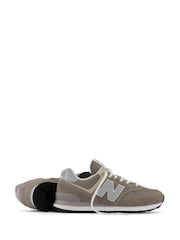New Balance Grey Mens 574 Trainers - Image 10 of 13