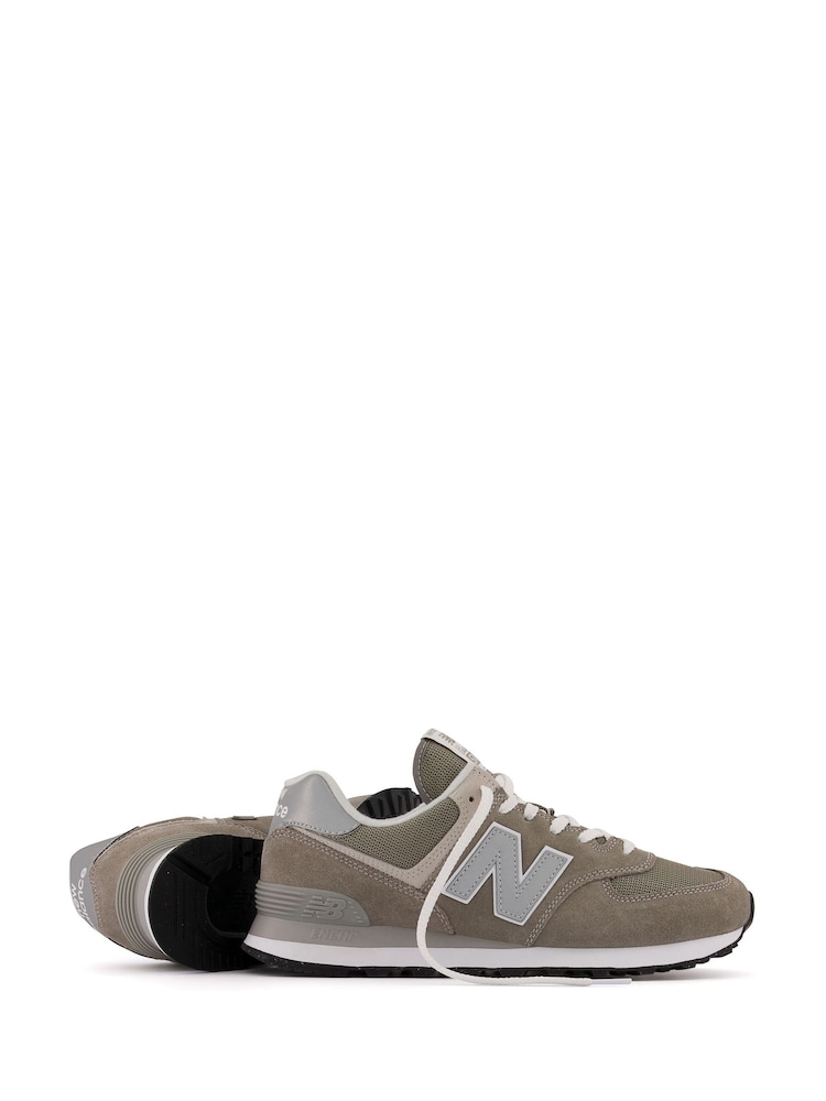 New Balance Light Grey Mens 574 Trainers - Image 10 of 13