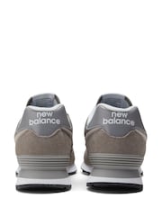 New Balance Grey Mens 574 Trainers - Image 12 of 13