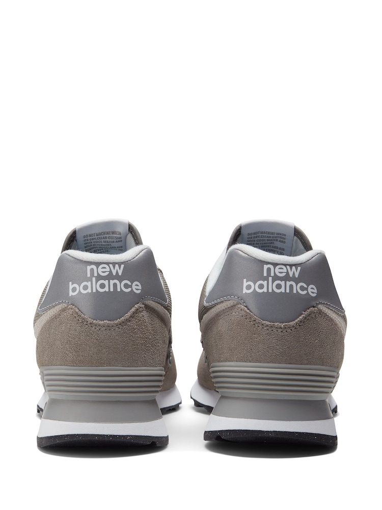 New Balance Light Grey Mens 574 Trainers - Image 12 of 13