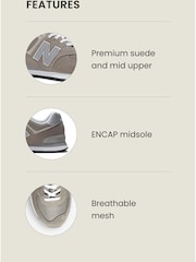 New Balance Grey Mens 574 Trainers - Image 3 of 13