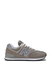 New Balance Grey Mens 574 Trainers - Image 5 of 13