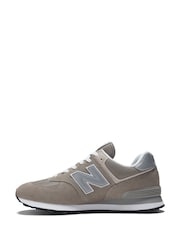 New Balance Grey Mens 574 Trainers - Image 6 of 13