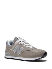 New Balance Grey Mens 574 Trainers - Image 7 of 13