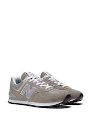 New Balance Grey Mens 574 Trainers - Image 9 of 13