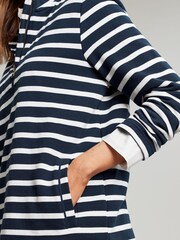 Joules Blue Pip Stripe Sweatshirt - Image 5 of 6