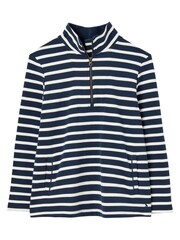 Joules Blue Pip Stripe Sweatshirt - Image 6 of 6