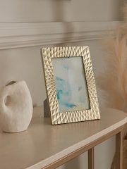 Gold Geometric Photo Frame - Image 1 of 5