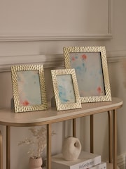 Gold Geometric Photo Frame - Image 2 of 5
