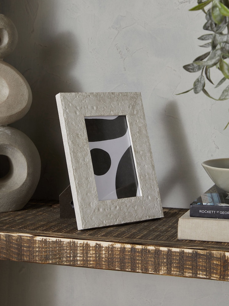 White Lydford Stone Effect Photo Frame - Image 1 of 6