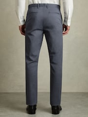 Reiss Airforce Blue Pitch Slim Fit Washed Cotton Blend Chinos - Image 5 of 6