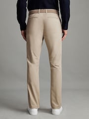 Reiss Stone Pitch Slim Fit Washed Cotton Blend Chinos - Image 4 of 6