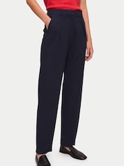 Jigsaw Blue Crosshatch Logan Trousers - Image 1 of 5