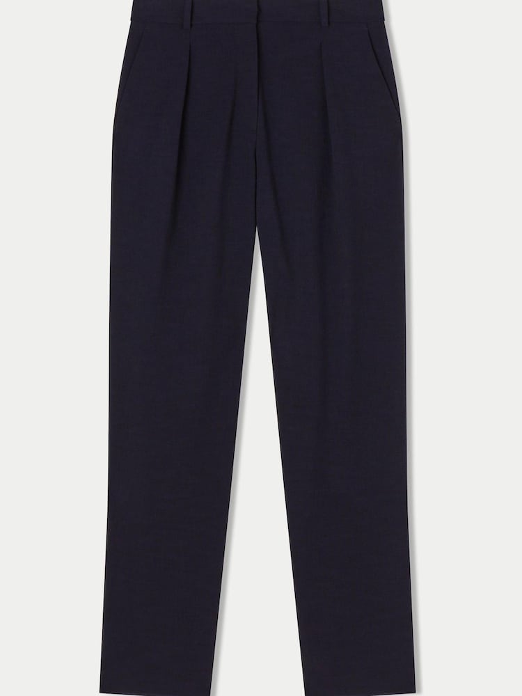 Jigsaw Blue Crosshatch Logan Trousers - Image 5 of 5