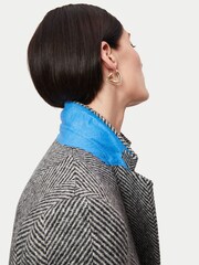 Jigsaw Black Wool Herringbone Langford Coat - Image 6 of 6