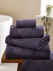 Purple Plum Egyptian Cotton Towel - Image 1 of 5