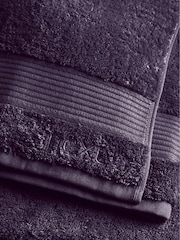 Purple Plum Egyptian Cotton Towel - Image 2 of 5