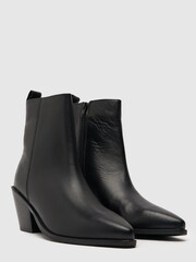 Schuh Callie Leather Western Black Boots - Image 2 of 4