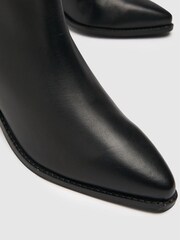 Schuh Callie Leather Western Black Boots - Image 3 of 4