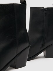 Schuh Callie Leather Western Black Boots - Image 4 of 4
