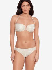 Lauren Ralph Lauren Gold Ring Bandeau Bikini Top - Image 1 of 5