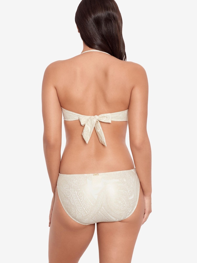 Lauren Ralph Lauren Gold Ring Bandeau Bikini Top - Image 2 of 5