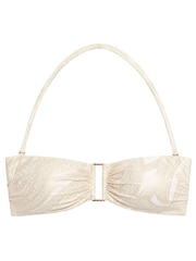 Lauren Ralph Lauren Gold Ring Bandeau Bikini Top - Image 5 of 5