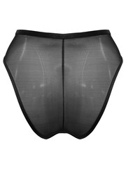 Pour Moi Black/Fuchsia Icon High Waist High Leg Briefs - Image 4 of 4