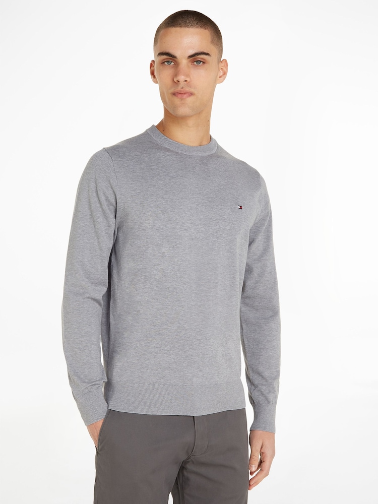 Tommy Hilfiger Grey 1985 Crew Neck Jumper - Image 1 of 6
