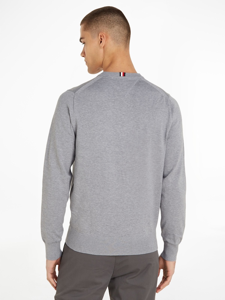 Tommy Hilfiger Grey 1985 Crew Neck Jumper - Image 2 of 6