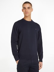 Tommy Hilfiger Blue 1985 Crew Neck Jumper - Image 1 of 6