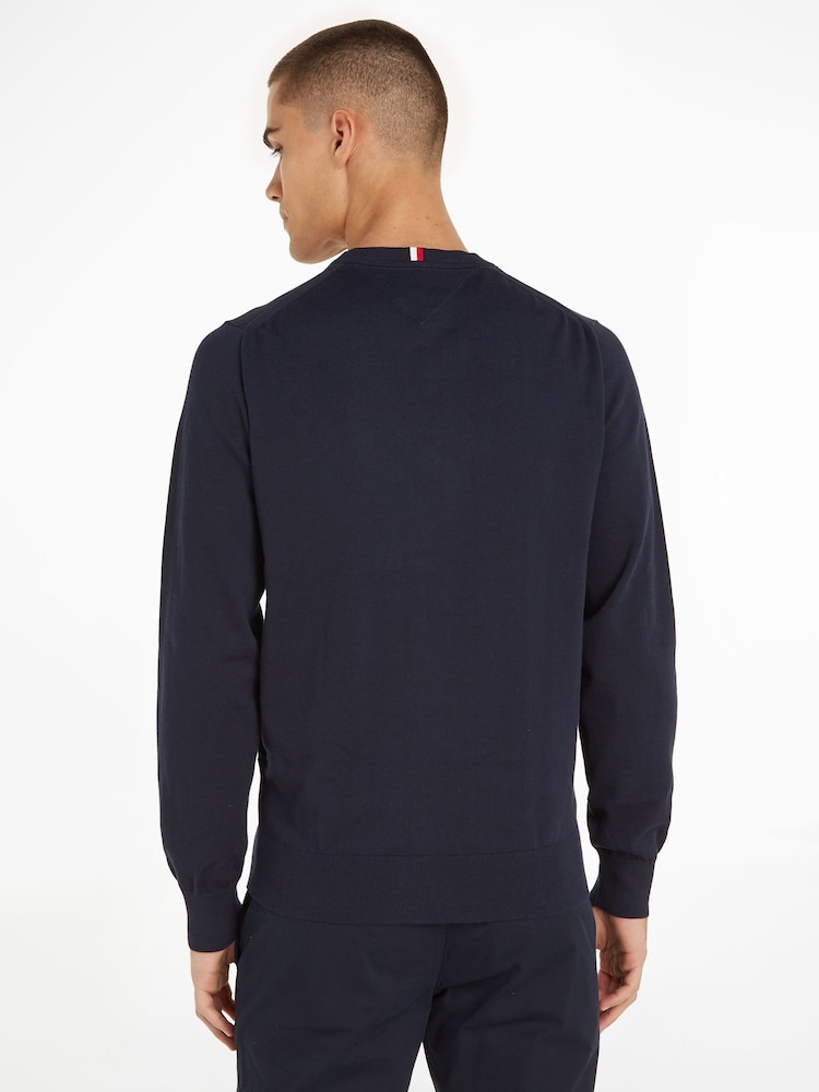 Tommy Hilfiger Blue 1985 Crew Neck Jumper - Image 2 of 6
