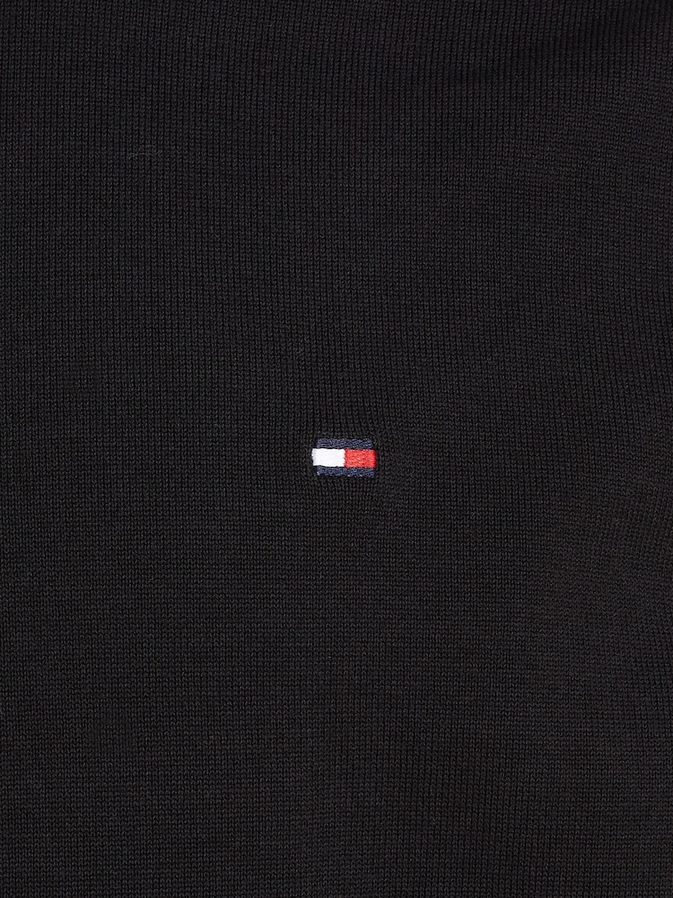 črna - Tommy Hilfiger 1985 okrogel ovratnik; z okroglim ovratnikom pulover - Slika 6 iz 6