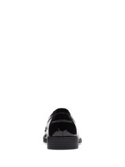 Clarks Black Standard Fit (D) Patent Leather Loafer Shoes - Image 5 of 7