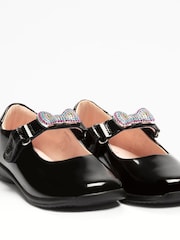 Lelli Kelly Rainbow Heart Removeable Charm Dolly Black Shoes - Image 5 of 6