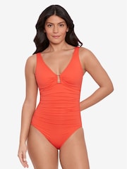 Ralph Lauren Orange Ring Swimsuit - Image 1 of 4