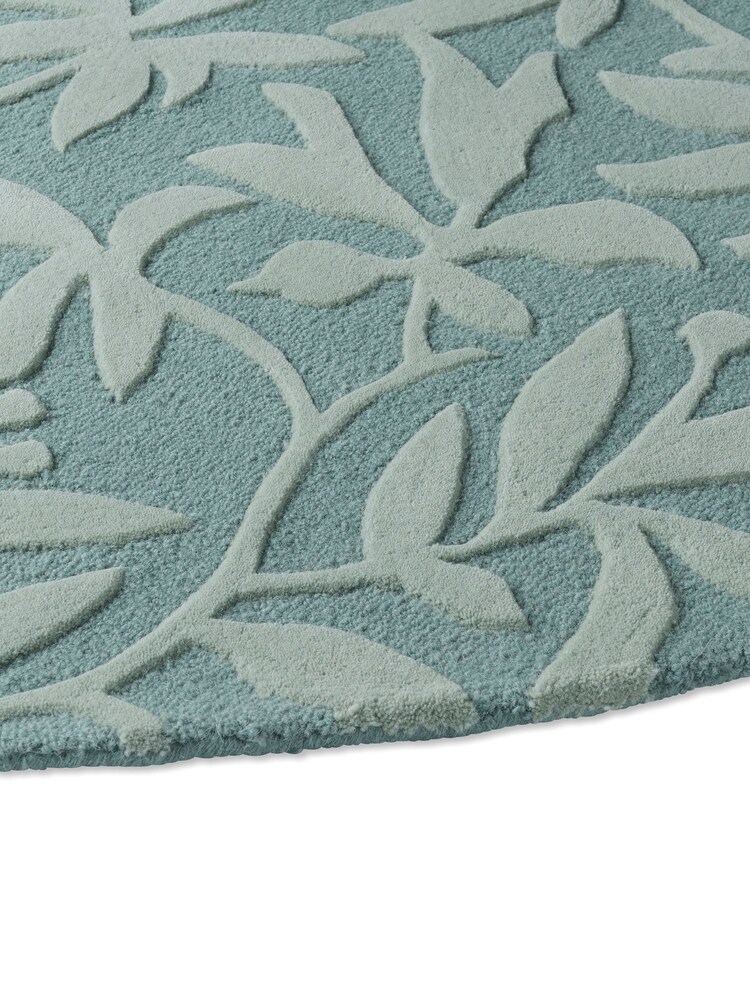Laura Ashley Blue Cleavers Wool Rug - Image 2 of 6