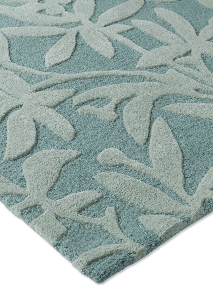 Laura Ashley Blue Cleavers Wool Rug - Image 6 of 6