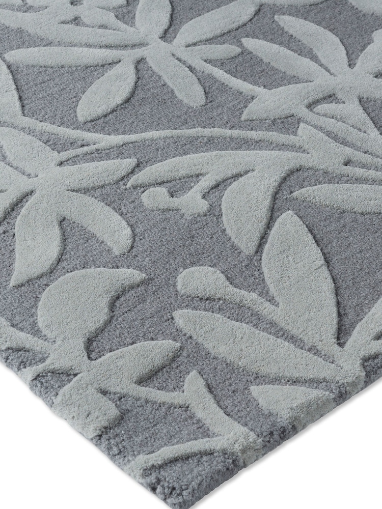 Laura Ashley Grey Cleavers Wool Rug - Image 4 of 4