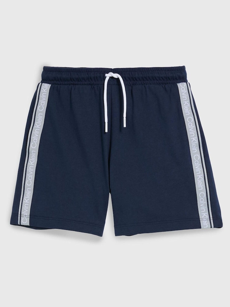 Mornarsko modre fantovske kratke hlače za na plažo z logotipom Calvin Klein - Slika 1 iz 1
