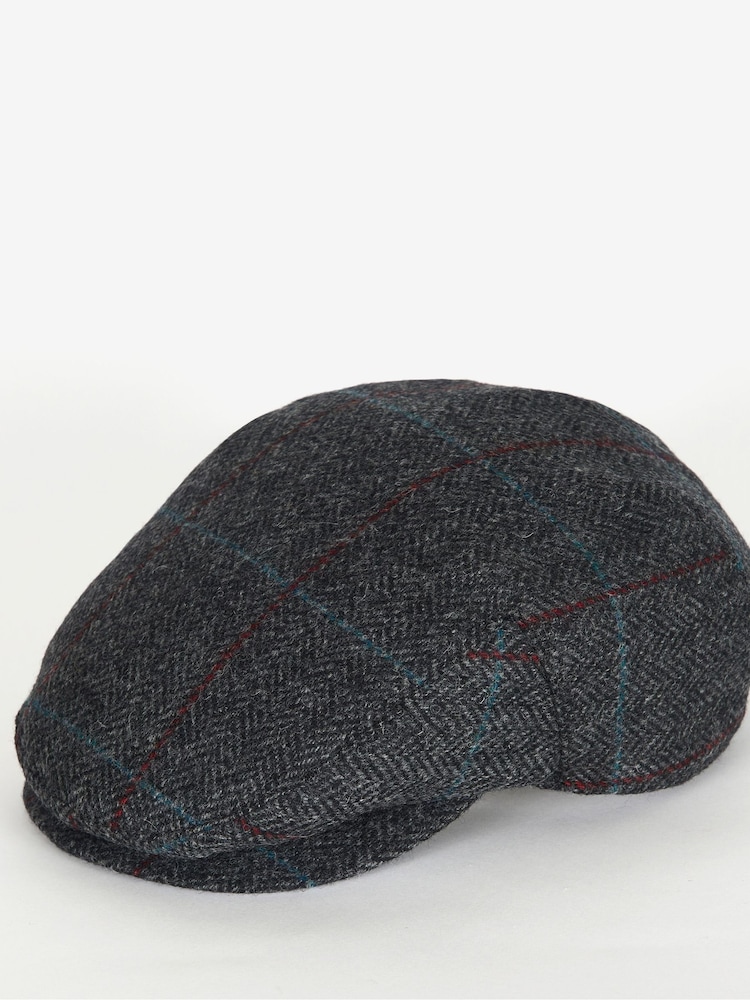 Barbour® Charcoal Grey Charcoal Grey Cairn Flat Cap - Image 1 of 5 Barbour® Charcoal Grey Charcoal Grey Cairn Flat Cap - Image 1 of 5