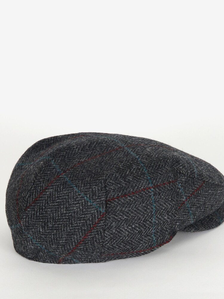 Barbour® Charcoal Grey Charcoal Grey Cairn Flat Cap - Image 2 of 5