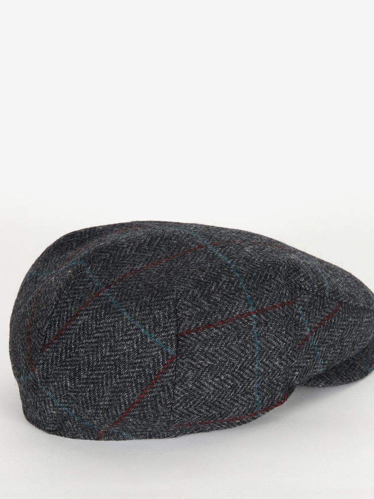 Barbour® Charcoal Grey Charcoal Grey Cairn Flat Cap - Image 2 of 5 Barbour® Charcoal Grey Charcoal Grey Cairn Flat Cap - Image 2 of 5