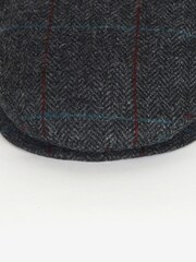 Barbour® Charcoal Grey Charcoal Grey Cairn Flat Cap - Image 4 of 5