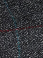 Barbour® Charcoal Grey Charcoal Grey Cairn Flat Cap - Image 5 of 5
